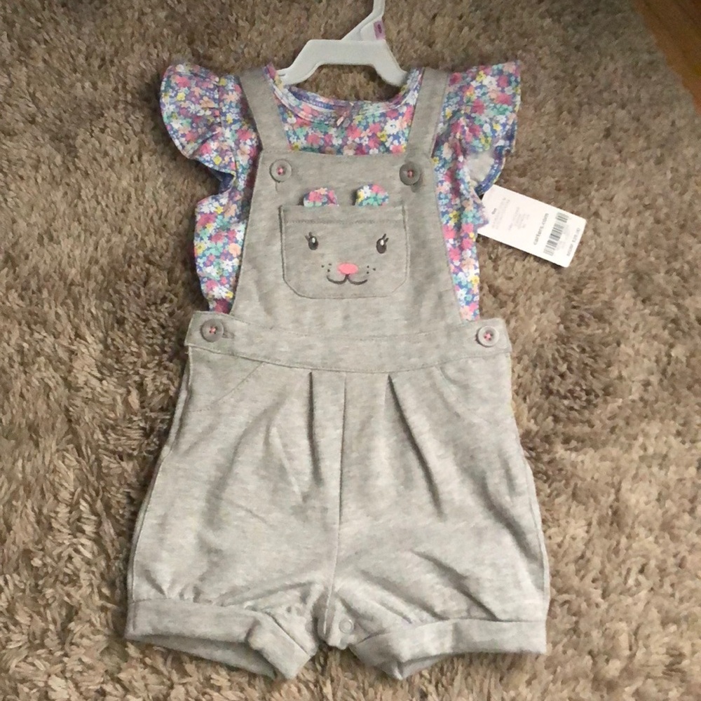 Carter’s overall outfit.